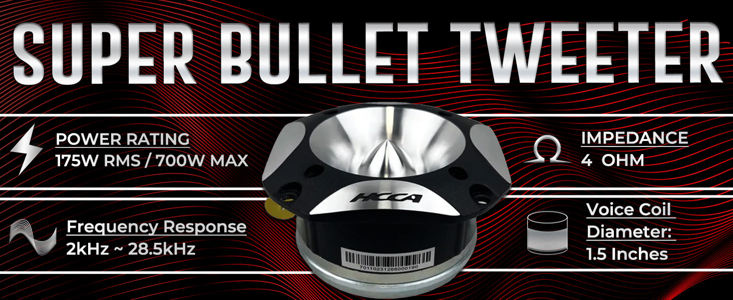 HCCA-TN1 - Tweeter de neodimio Super Bullet de 4,5” 
