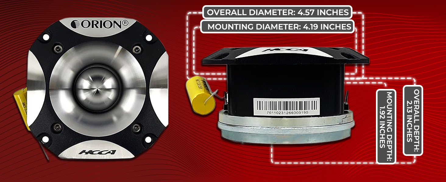 HCCA-TN1 - Tweeter de neodimio Super Bullet de 4,5” 