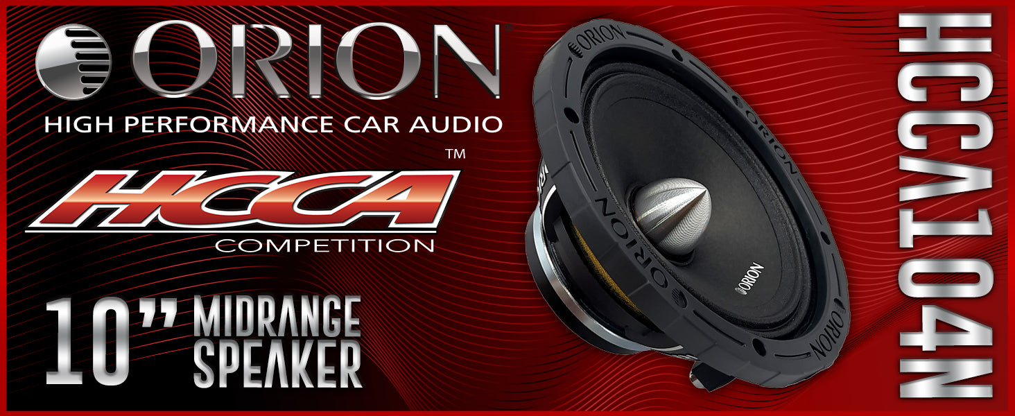 HCCA104N - 10 inch 4 Ohm Neodymium Midrange Speaker 550 Watts RMS