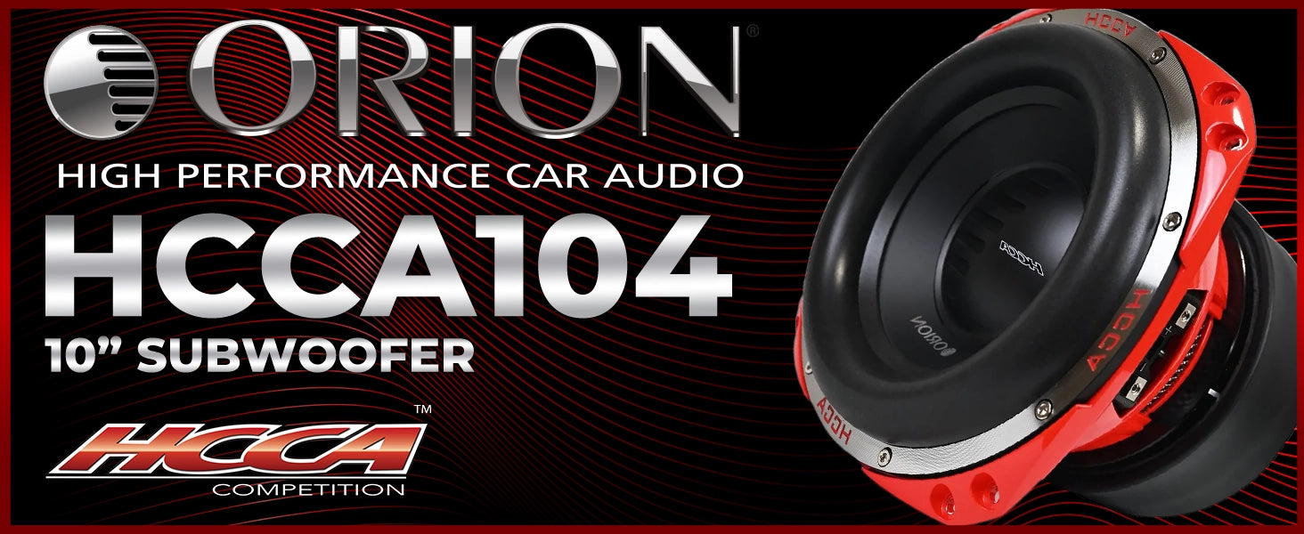 HCCA104 - Subwoofer de 10 pulgadas, 2000 vatios RMS, 4 ohmios, DVC 