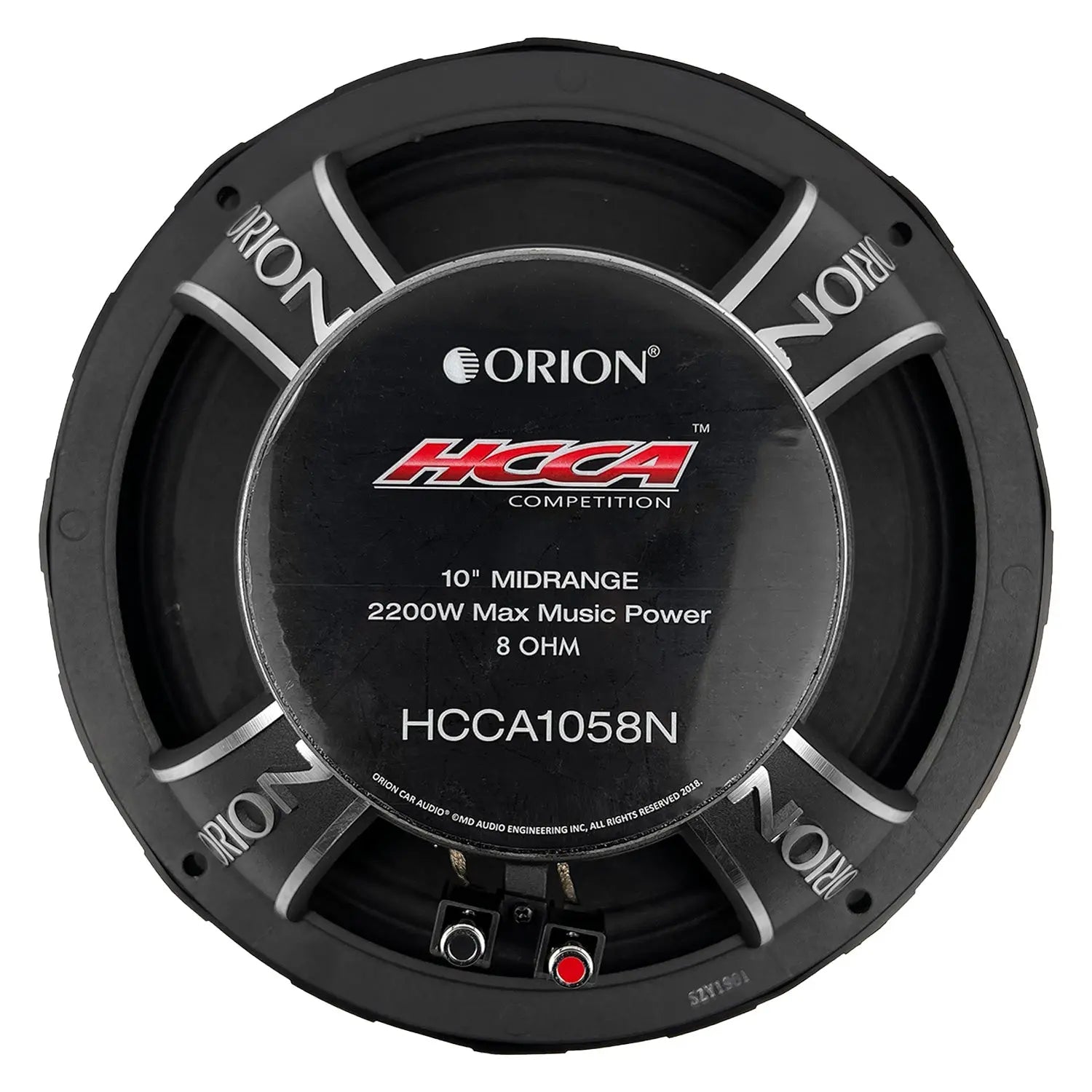 HCCA1058N - 10 inch 8 Ohm Neodymium Midrange Speaker 550 Watts RMS - Orion Car Audio