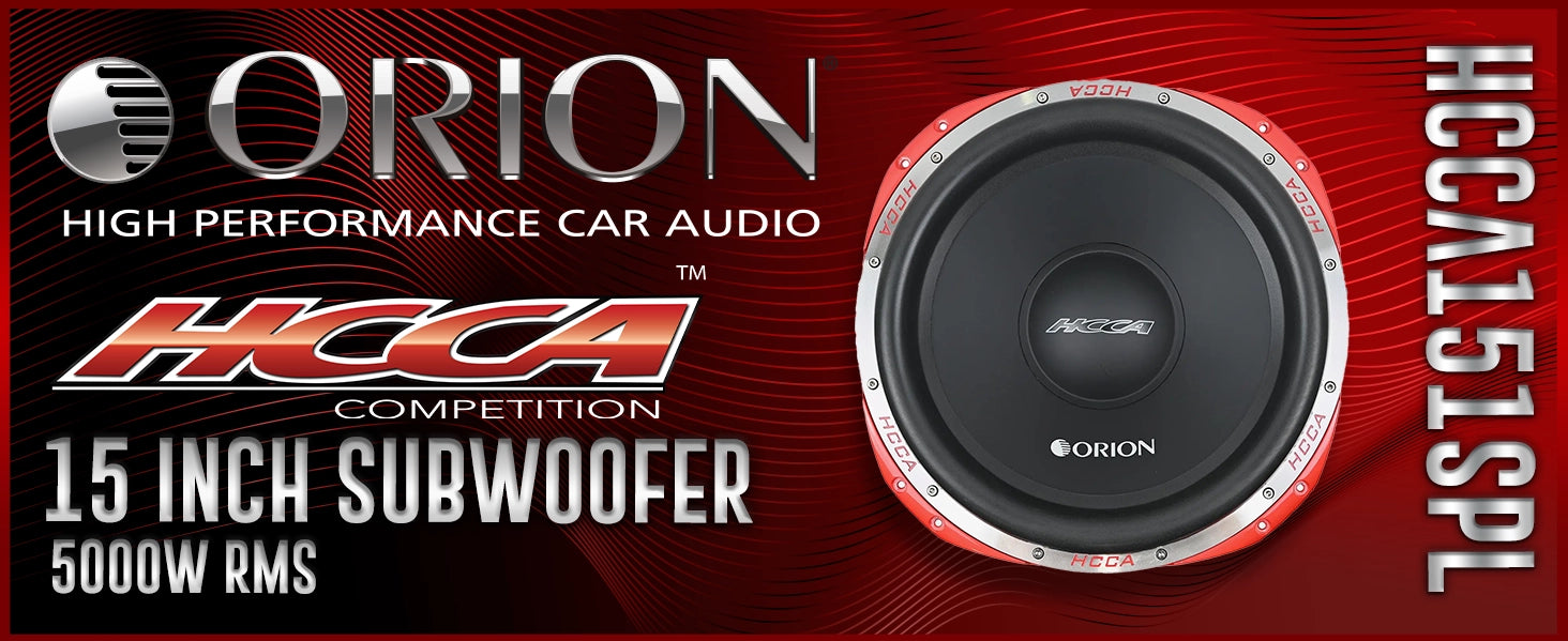 HCCA151SPL - 15 Inch Subwoofer 5000 Watts RMS 1-Ohm DVC