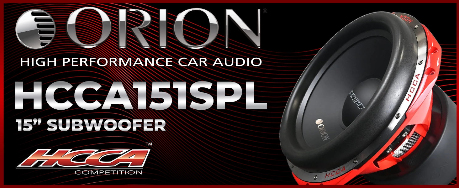 HCCA151SPL - 15 Inch Subwoofer 5000 Watts RMS 1-Ohm DVC