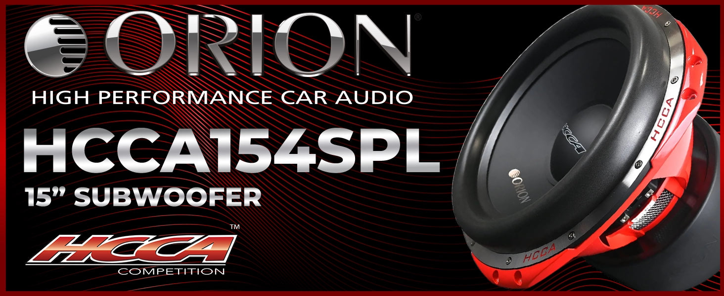 HCCA154SPL - 15 Inch Subwoofer 5000 Watts RMS 4-Ohm DVC