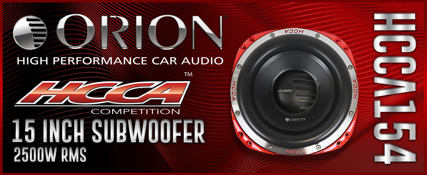 HCCA154 - Subwoofer de 15 pulgadas, 2500 vatios RMS, 4 ohmios, DVC 