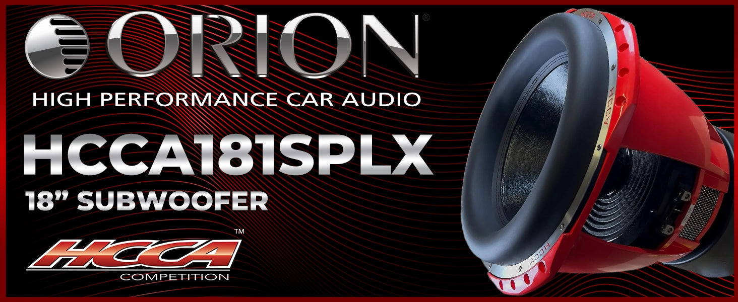 HCCA181SPLX - 18 Inch Subwoofer 7500 Watts RMS 1-Ohm DVC