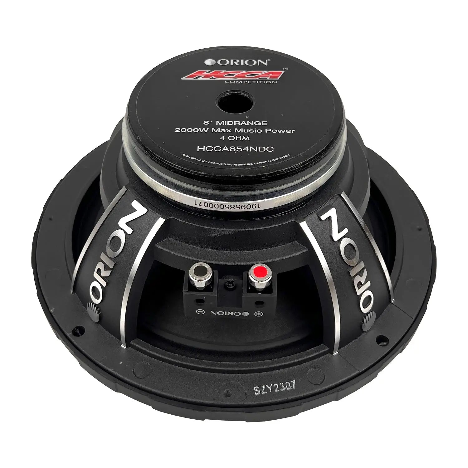 HCCA854NDC - 8 inch 4 Ohm Dust Cap Midrange Speaker 500 Watts RMS - Orion Car Audio