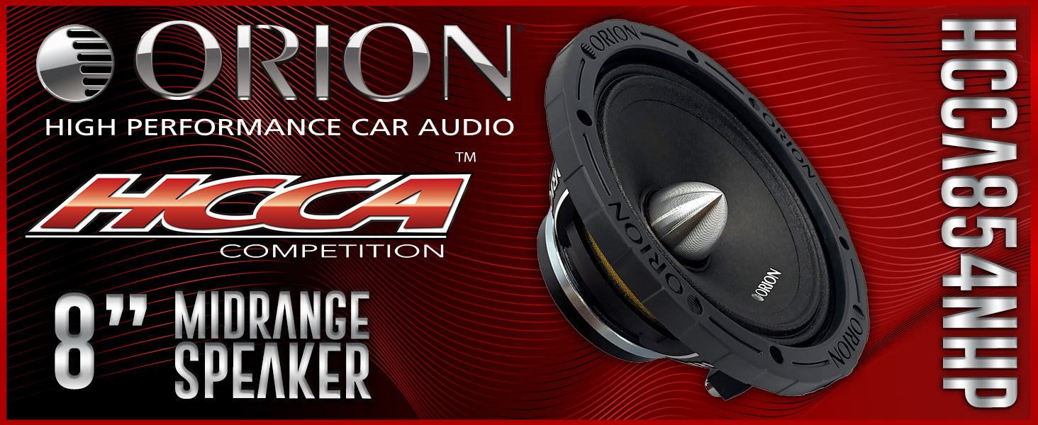 HCCA854NHP - 8 inch 4 Ohm High Efficiency Midrange Speaker 650 Watts RMS