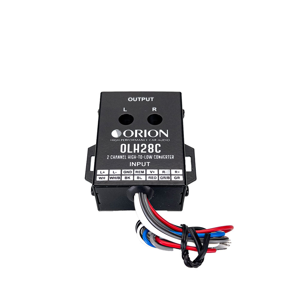 OLH28C - 2 Channel High to Low Built-In 12V Remote Level Converter - Orion Car Audio