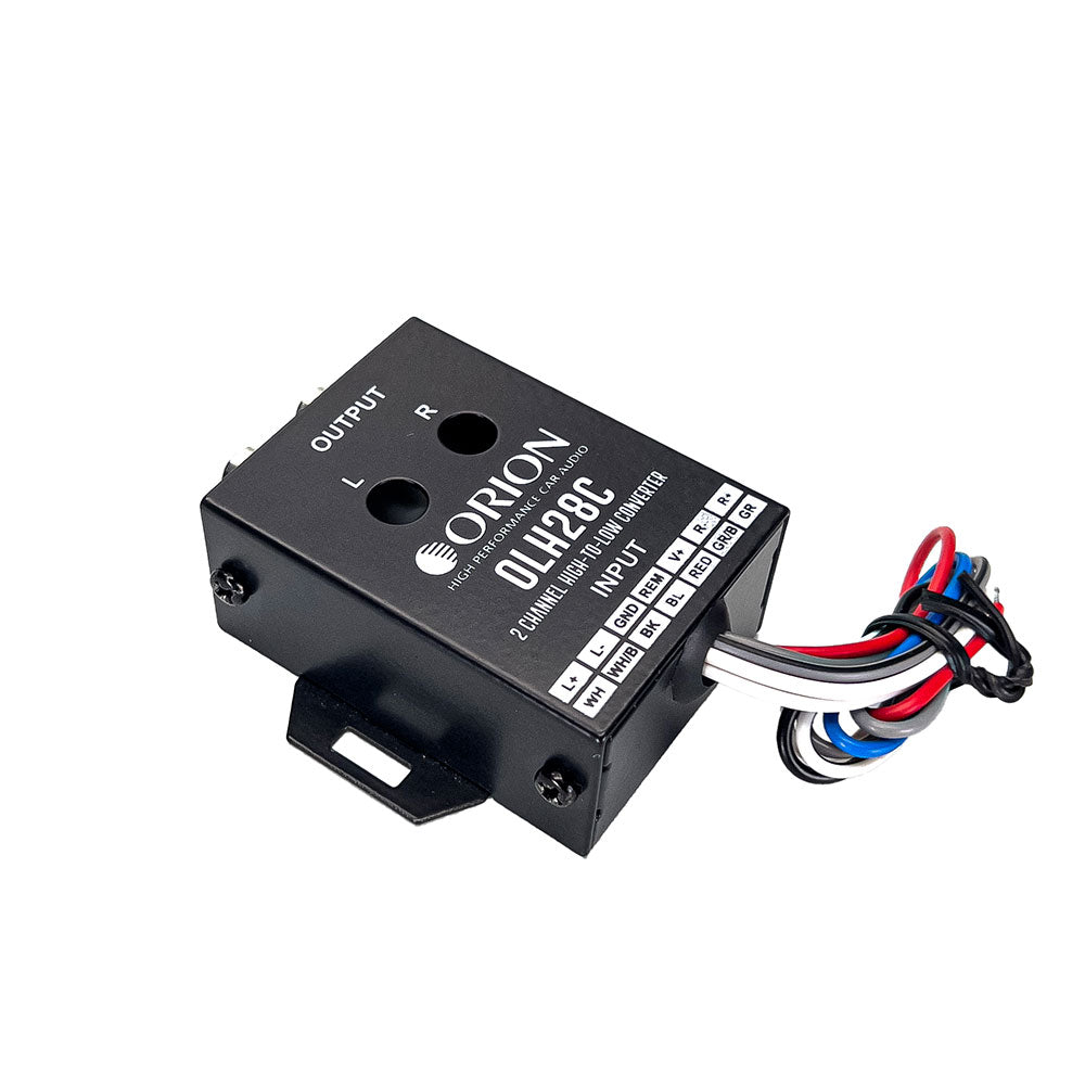 OLH28C - 2 Channel High to Low Built-In 12V Remote Level Converter - Orion Car Audio