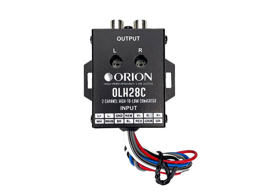 OLH28C - 2 Channel High to Low Built-In 12V Remote Level Converter - Orion Car Audio