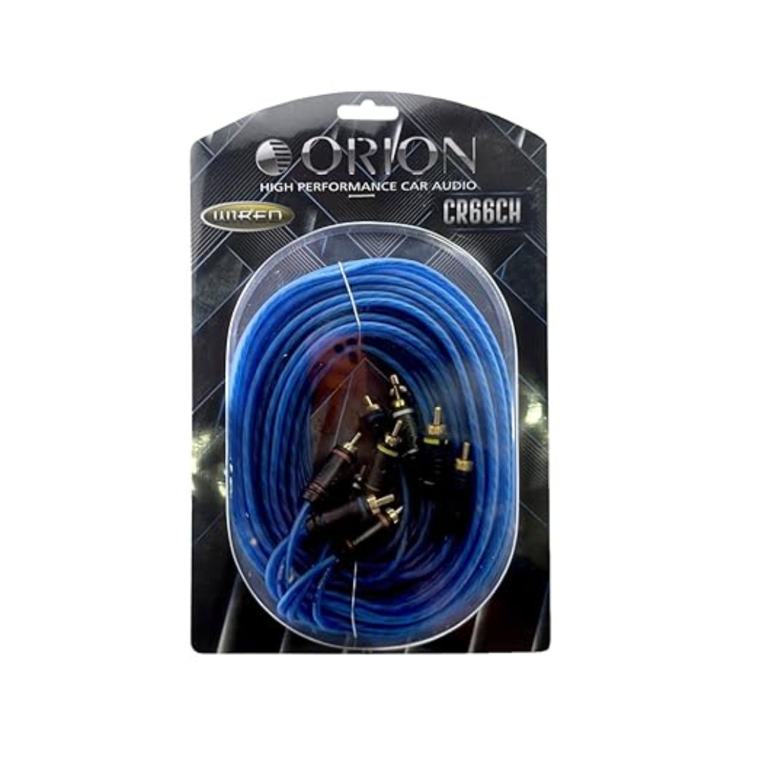 Orion CR66CH – 6 Channel RCA Cable | 17-Ft Blue CCA