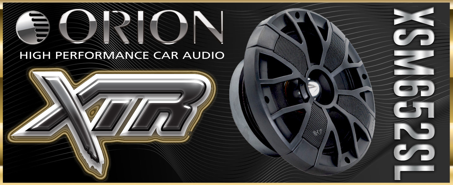 XSM652SL - 6.5 inch 2 Ohm Slim Ultra Efficient Midrange Speaker