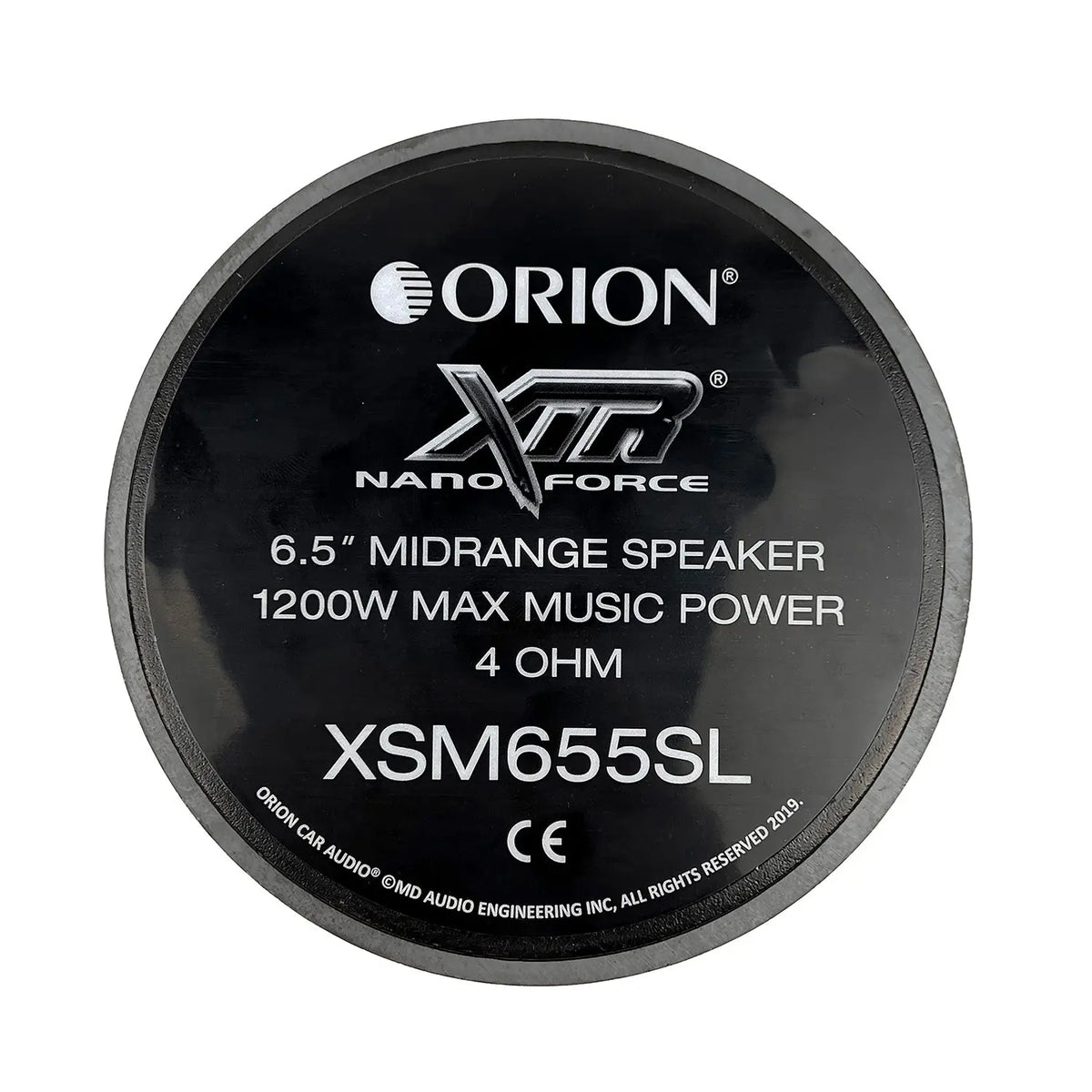 XSM655SL - 6.5 inch 4 Ohm Slim Ultra Efficient Midrange Speaker - Orion Car Audio