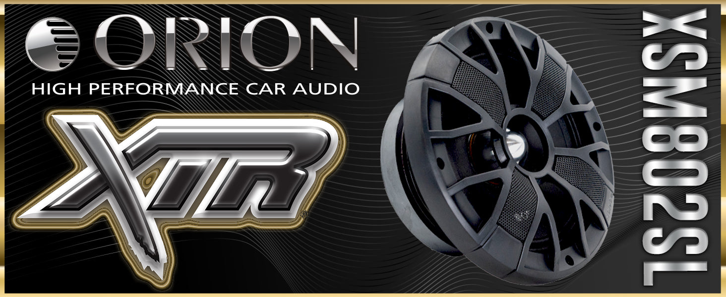 XSM802SL - 8 inch 2 Ohm Slim Ultra Efficient Midrange Speaker