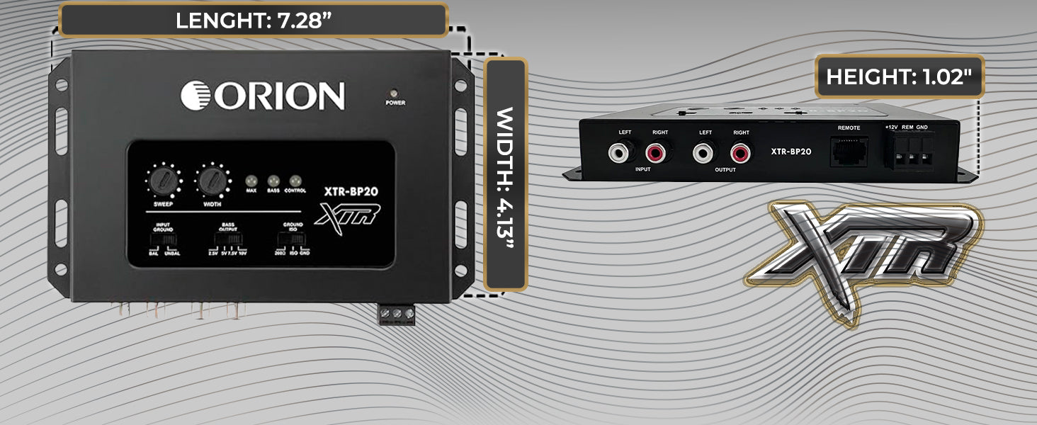 XTR-BP20 Bass Processor with 10V Output & Precision Bass Control