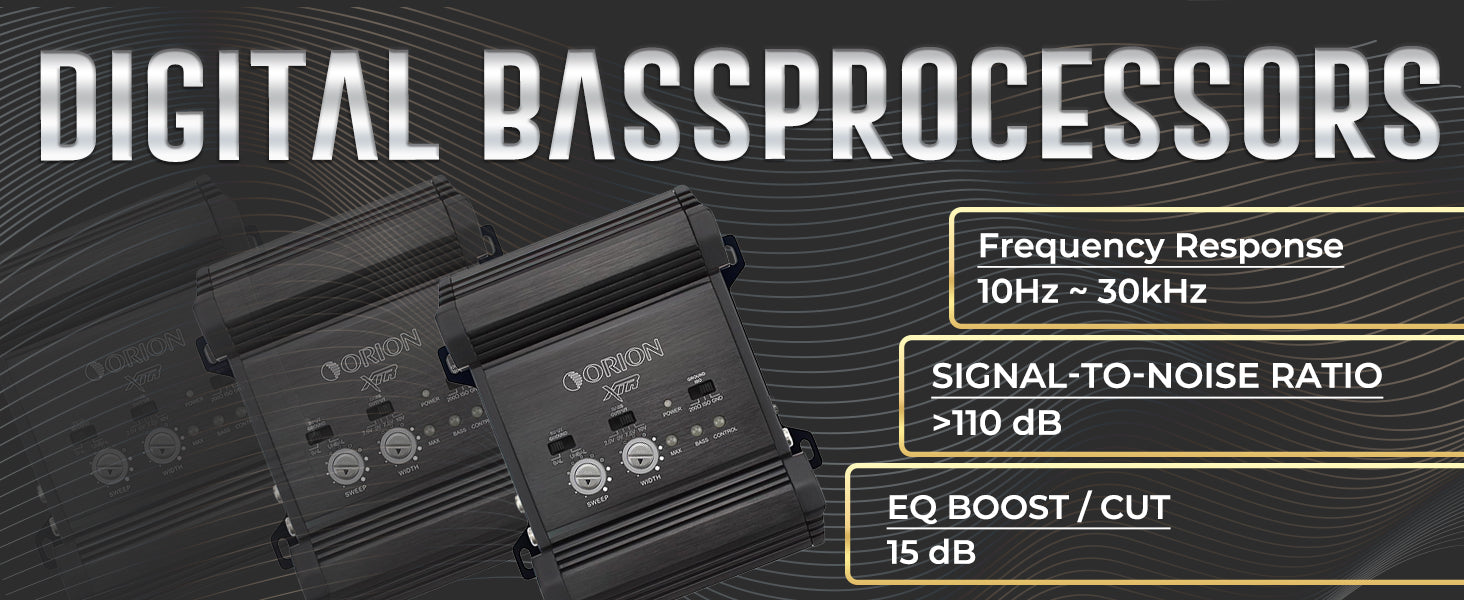 XTR Car Audio Bass Processor | 10V Output + Bass Restoration