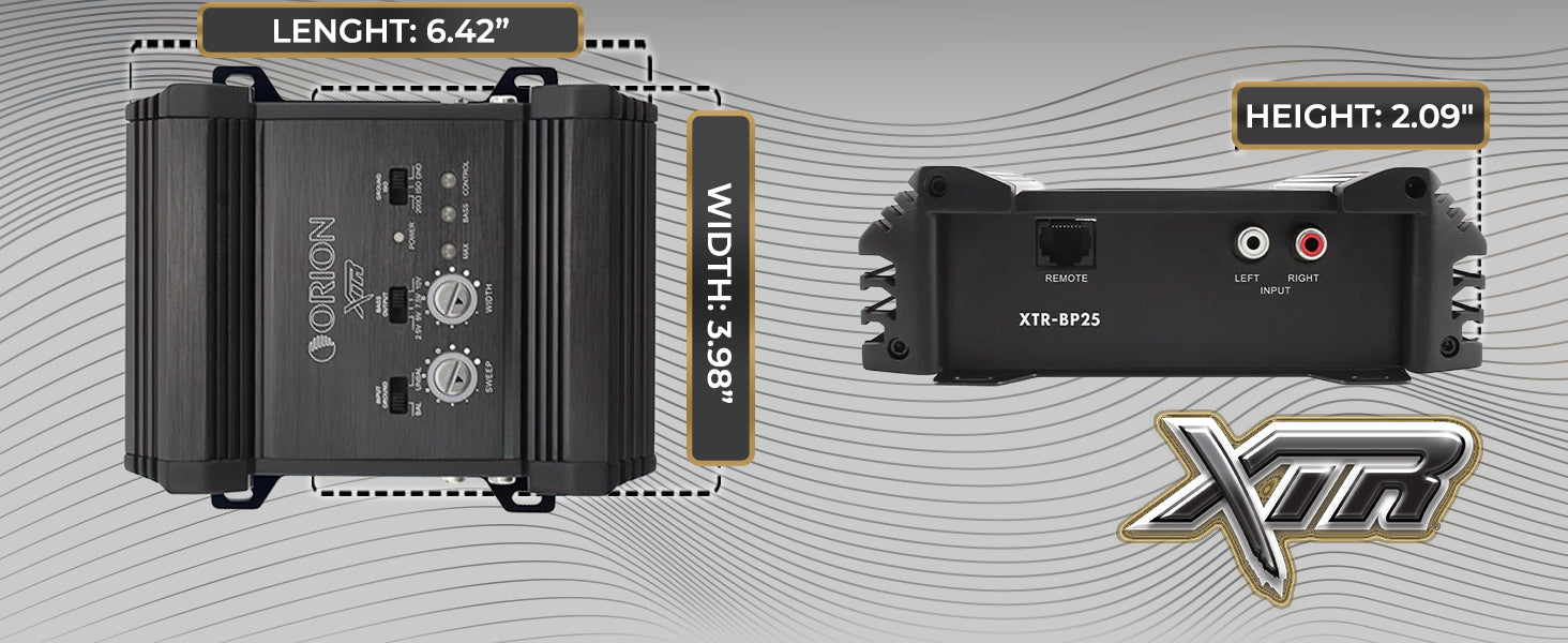 XTR-BP25 Bass Processor with 10V Output & Precision Bass Restoration
