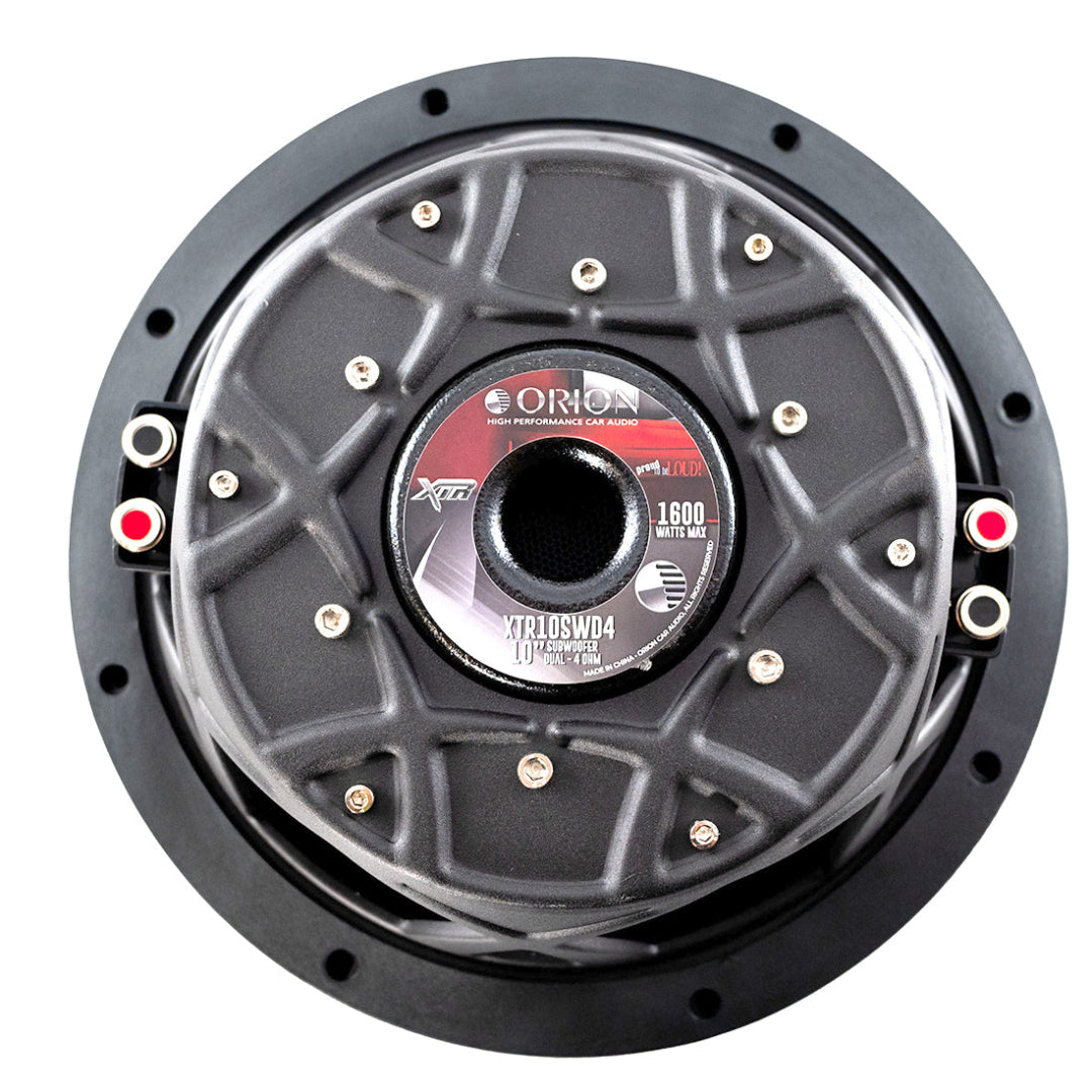 Shallow Subwoofer 10 Inch 4 Ohm Back View