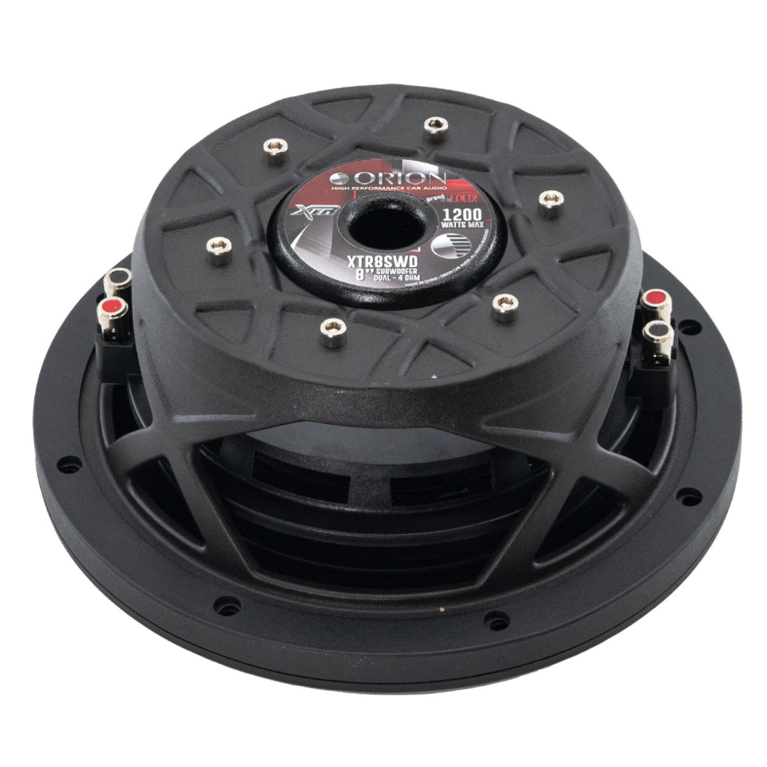 XTR 8 INCH Shallow Subwoofer Back Side View