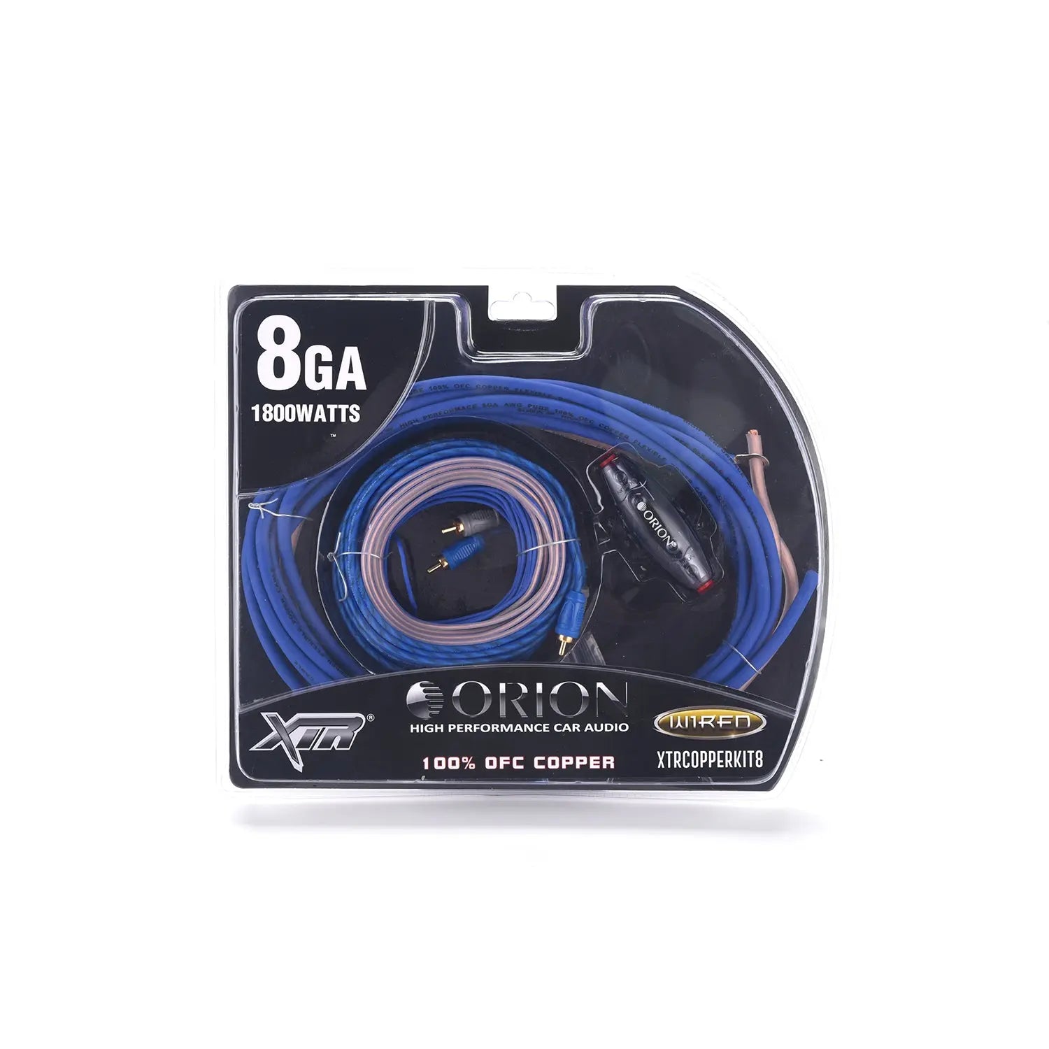 ORION 8-GAUGE 100% OXYGEN FREE COPPER (OFC) AMPLIFIER WIRING KIT I XTRCOPPERKIT8