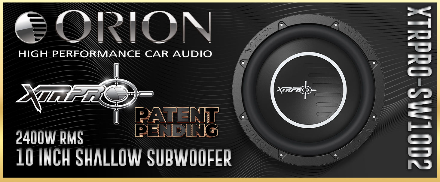 Shallow Subwoofer 10 Inch Dual 2 Ohm XTRPRO-SW10D2 Power