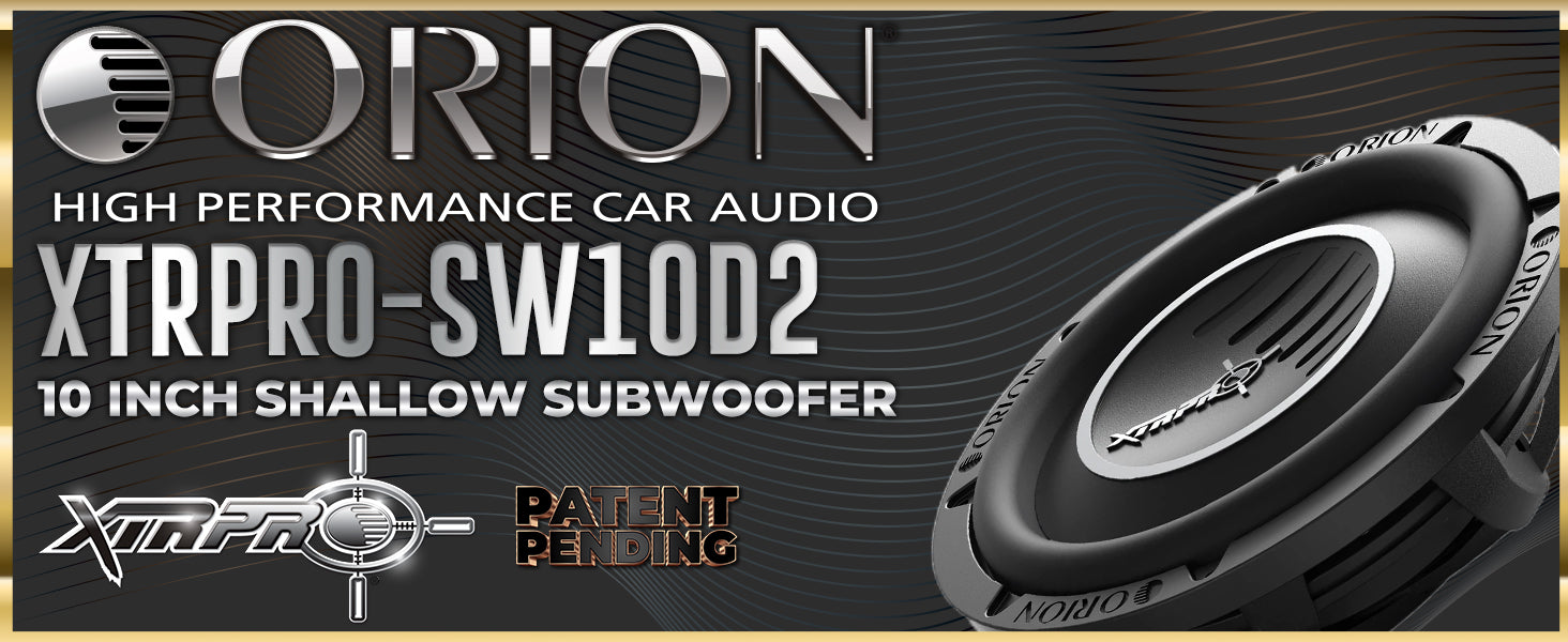XTRPRO-SW10D2 10” Shallow Subwoofer Dual 2 Ohm – 2400W Max