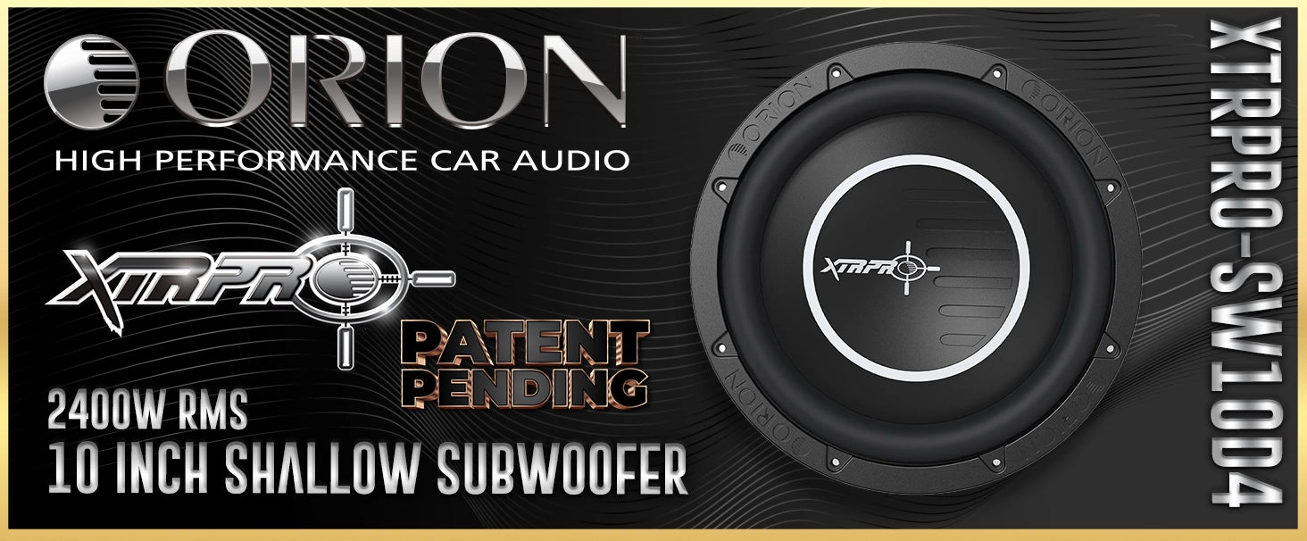 XTRPRO-SW10D4 10” Shallow Subwoofer Dual 4 Ohm – 2400W Max