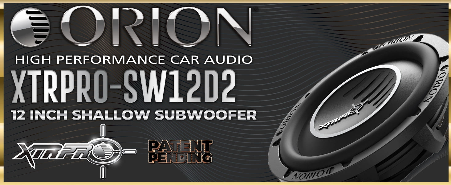 XTRPRO-SW12D2 12” Shallow Subwoofer Dual 2 Ohm – 3200W Max