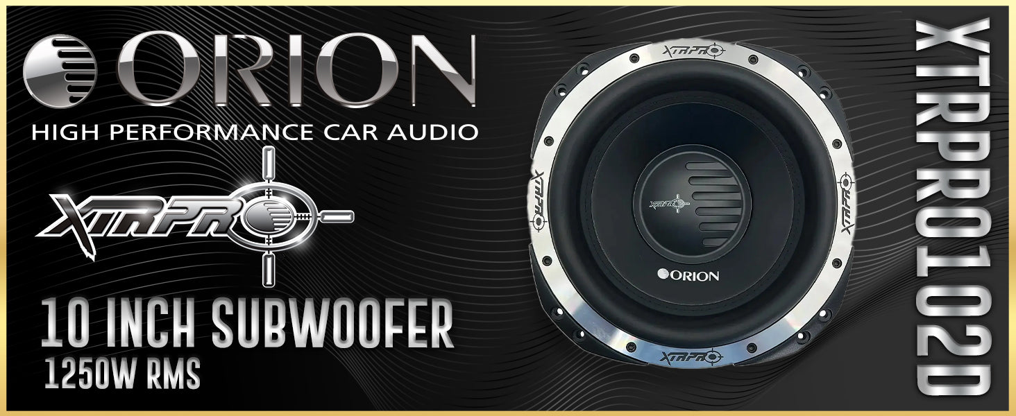 XTRPRO102D - 10 Inch Subwoofer 1250 Watts RMS 2-Ohm DVC