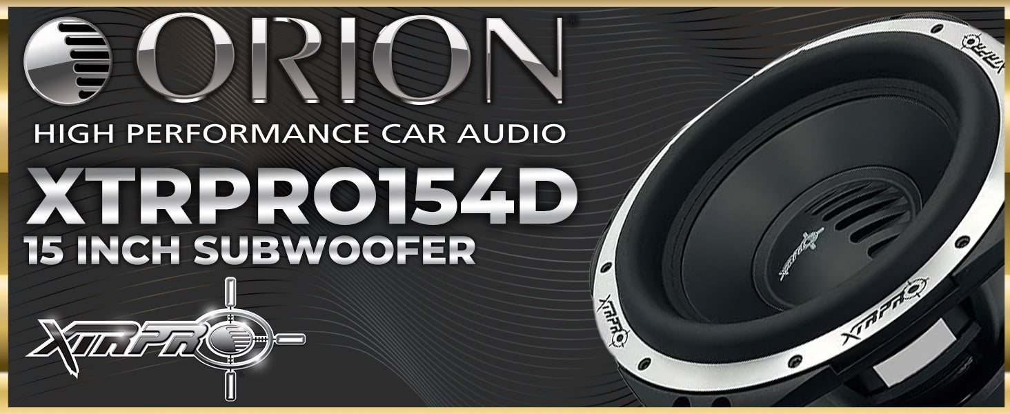 XTRPRO154D - 15 Inch Subwoofer 2000 Watts RMS 4-Ohm DVC