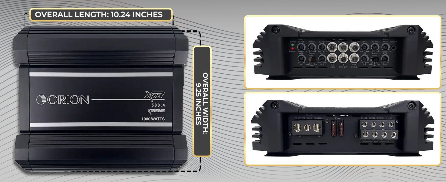 XTR500.4 - 500 Watt RMS 4 Channel Class A/B Amplifier