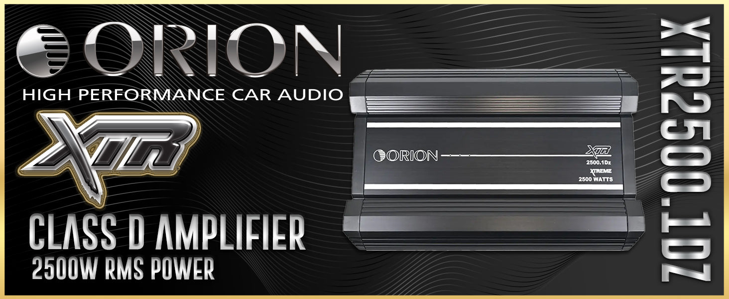 XTR2500.1Dz - 2500 Watt RMS Class D Monoblock Amplifier – Orion