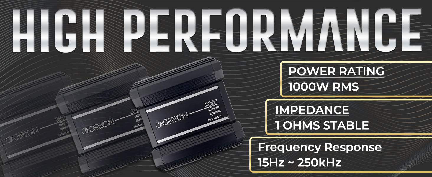 Orion XTR Amplifier 1000 Watt | XTR1000.1D Class D Monoblock