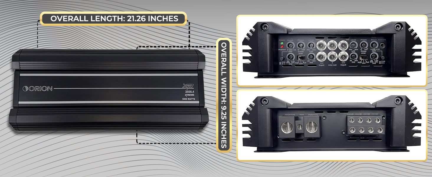 XTR2500-4 Car Amplifier 4 Channel | 2500 Watt RMS Class A/B