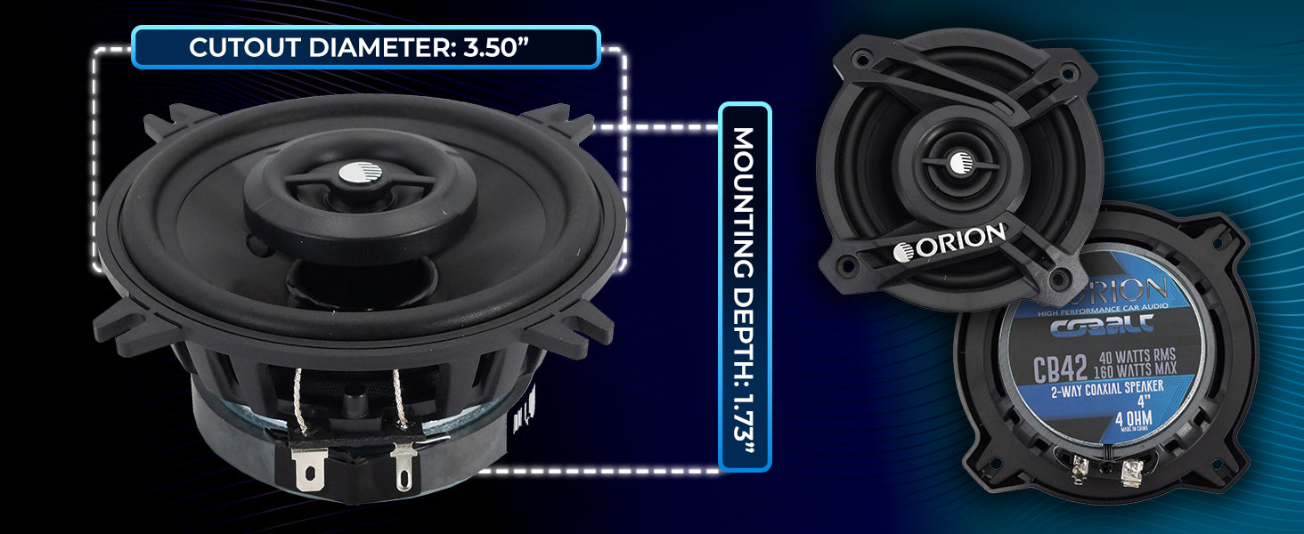 CB42 - Altavoces de 2 vías y 4 pulgadas 