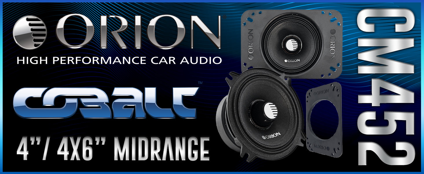 CM452 - 4 (4x6) Inch 2 Ohm Midrange Speaker 100 Watts RMS