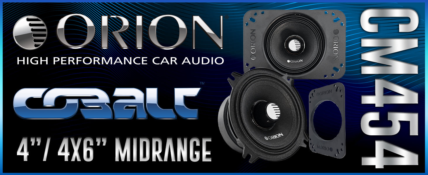 CM454 - 4 (4x6) Inch 4 Ohm Midrange Speaker 100 Watts RMS