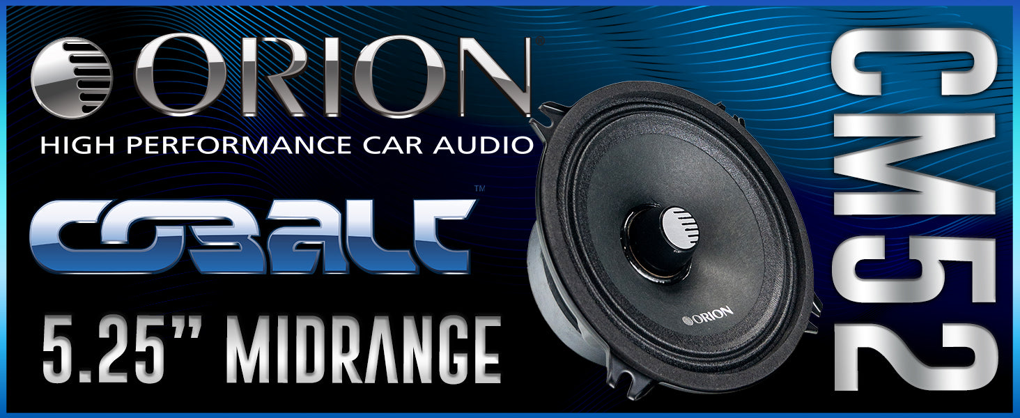 CM52 - 5.25 Inch 2 Ohm Midrange Speaker 125 Watts RMS