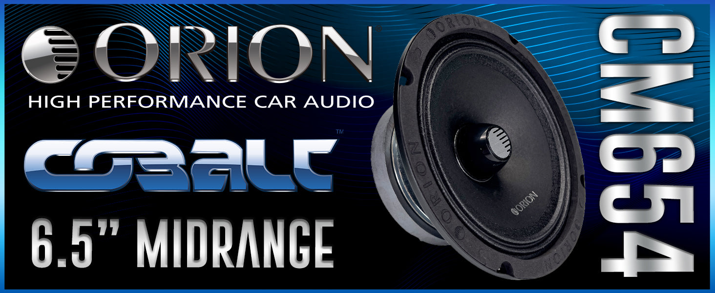 ORION CM654 6.5 Inch Midrange Speakers - Bring Your Music to Life