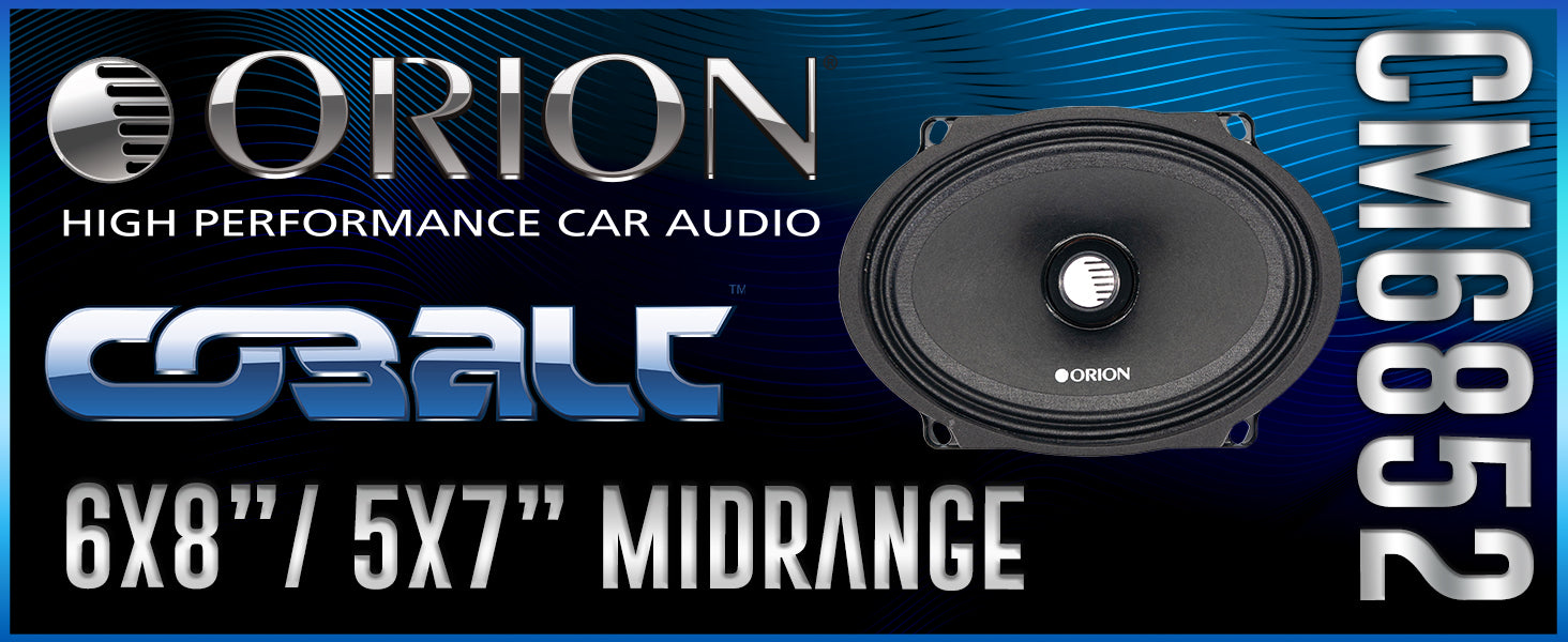 CM6852 - 5x7/6x8 Inch 2 Ohm Midrange Speaker 250 Watts RMS