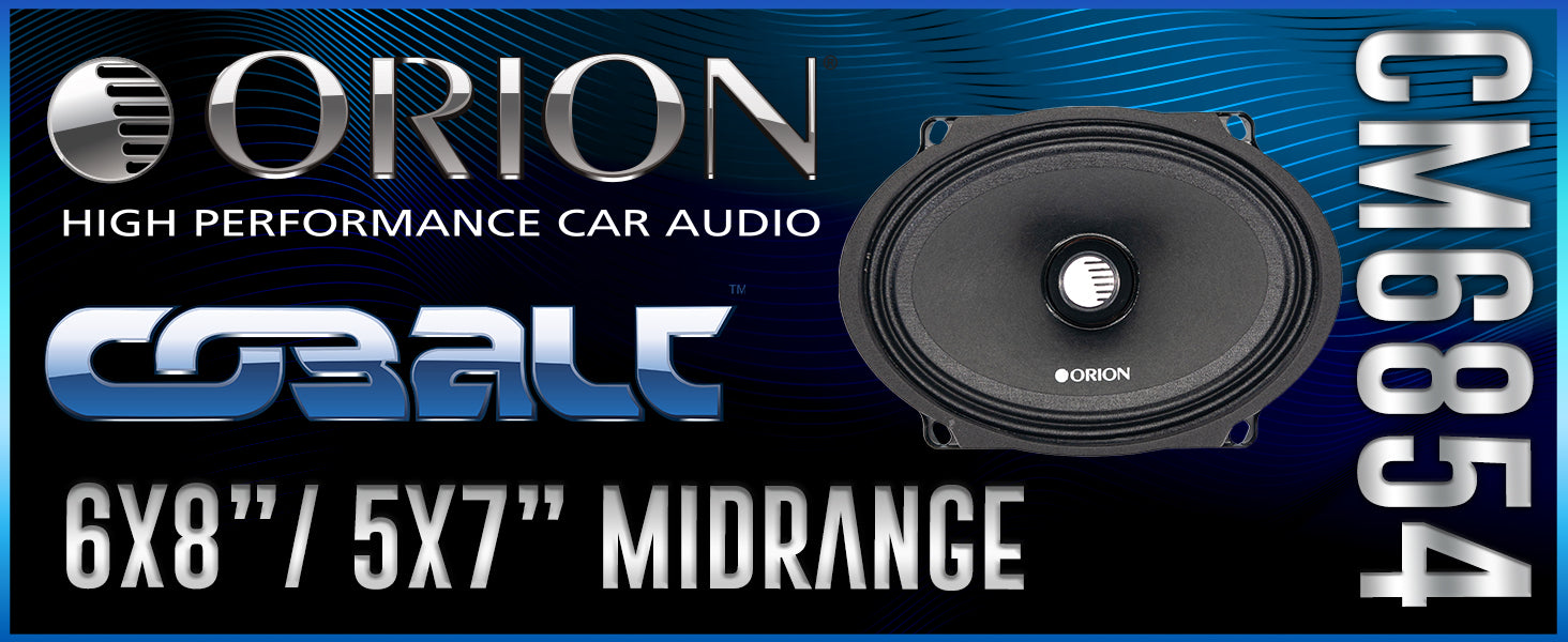 ORION CM6854 5x7/6x8 Inch Midrange Speakers - Bring Your Music to
