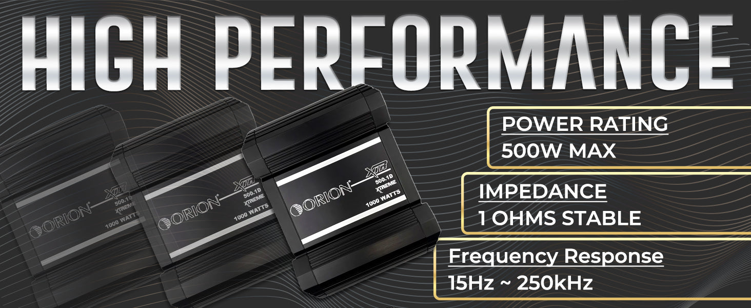 XTR500.1D - 500 Watt RMS Class D Monoblock Amplifier
