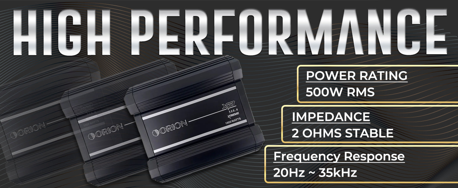 XTR500.4 - 500 Watt RMS 4 Channel Class A/B Amplifier