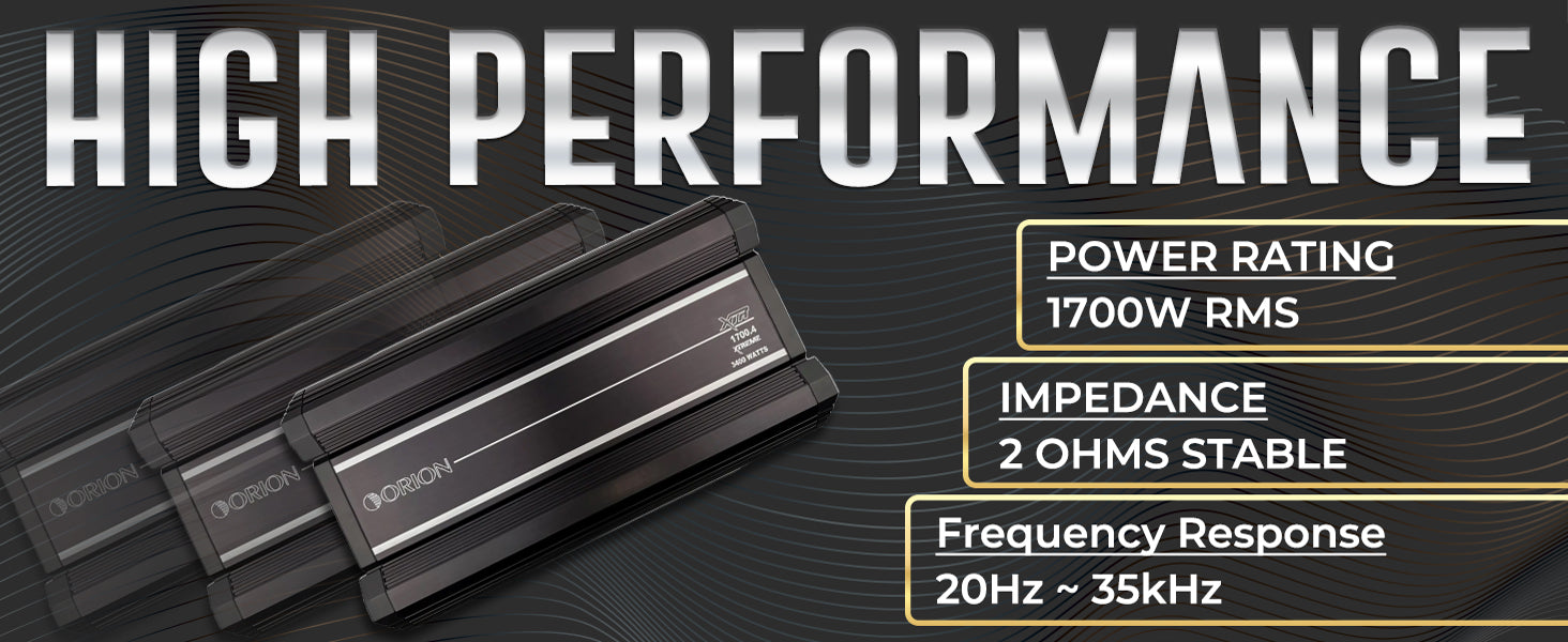 XTR1700.4 - 1700 Watt RMS 4 Channel Class A/B Amplifier